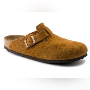 NIB Birkenstock Boston mink suede size 39